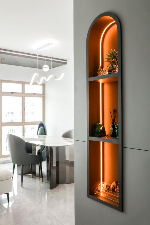Modern Living Room at 165 Punggol Central