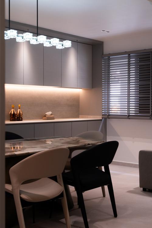 Contemporary Dining Room at Bishan st 22