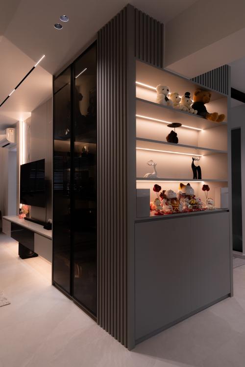 Contemporary Living Room at Bishan st 22