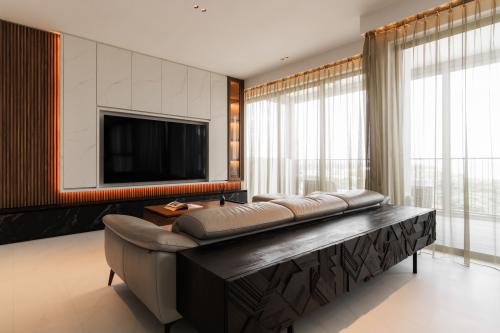 Contemporary Living Room at Vue 8 Residence