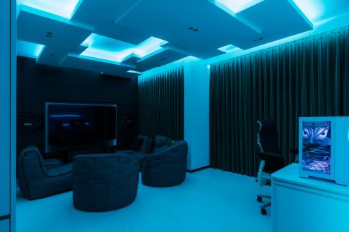 Contemporary Gaming Room at Vue 8 Residence