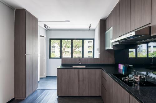 Contemporary Kitchen at 435 Clementi Ave 3