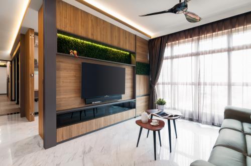 Contemporary Living Room at 662C Edgedale Plains