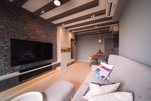 Modern Living Room at 276 Hundred Palms