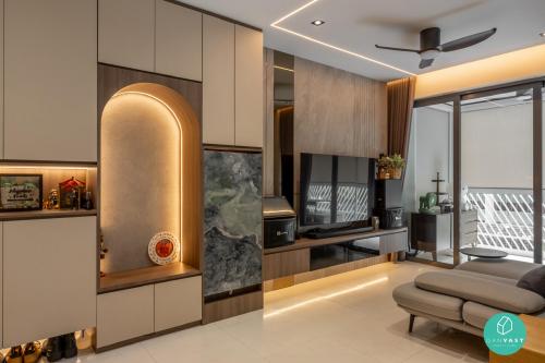 Modern Living Room at 82 Anchorvale Crescent Ola Condominium