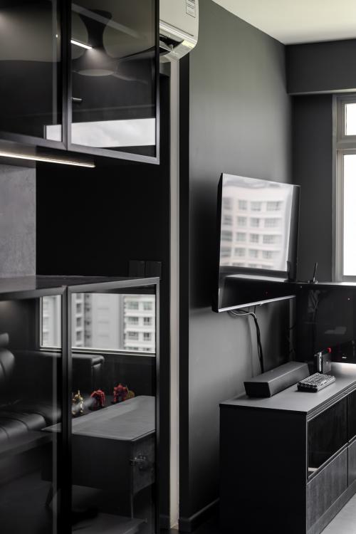Industrial Living Room at 622C Punggol Central