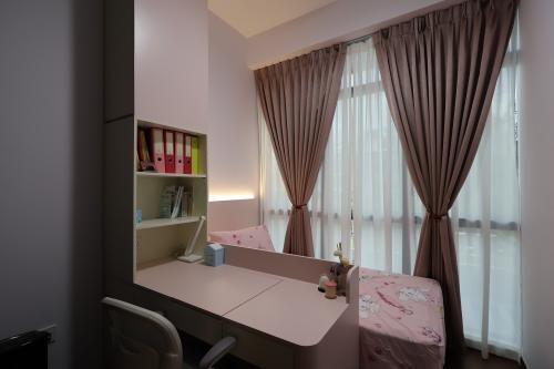 Contemporary Bedroom at 3 Bedroom Condo @ Phoenix Residences