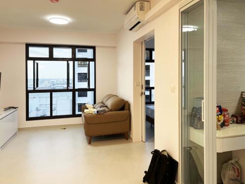 Minimalist Living Room at Northshore Drive