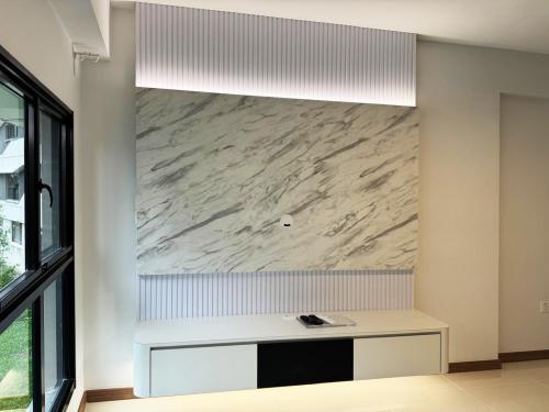 Minimalist Living Room at Punggol Point Cove