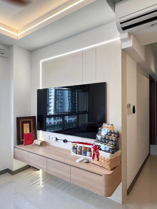 Minimalist Living Room at Garden Terrace