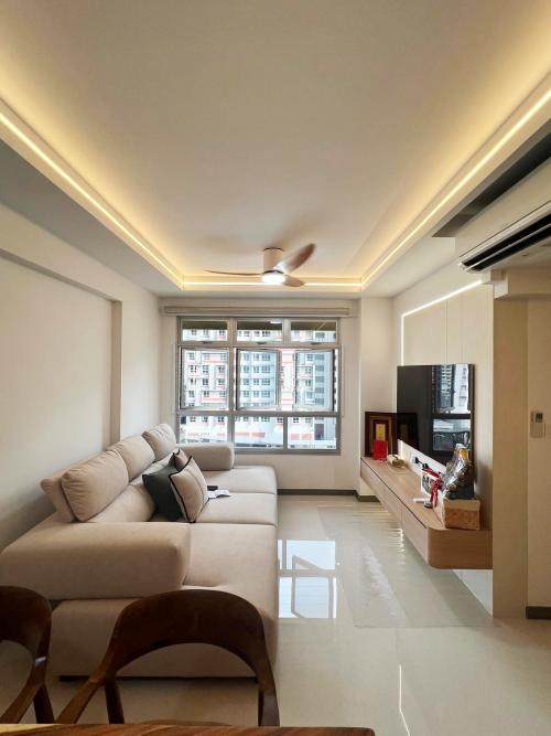 Minimalist Living Room at Garden Terrace