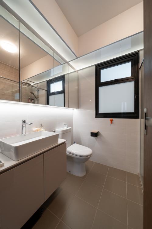 Scandinavian Bathroom at 801A West Coast Crescent