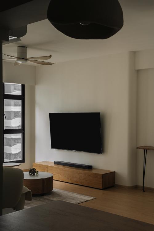Scandinavian Living Room at Punggol Point Cove