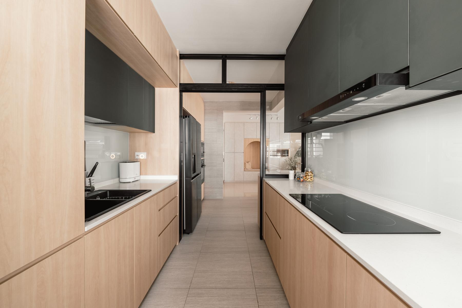 Scandinavian Kitchen with Kitchen Island and Kitchen Accessories