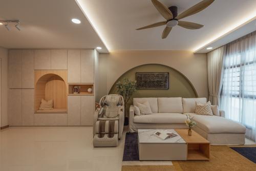 Scandinavian Living Room at Fernvale Vines