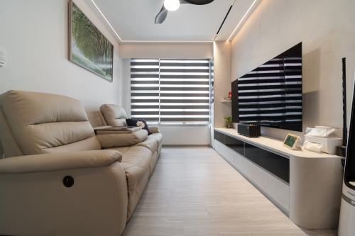 Minimalist Living Room at 91B Jalan Satu