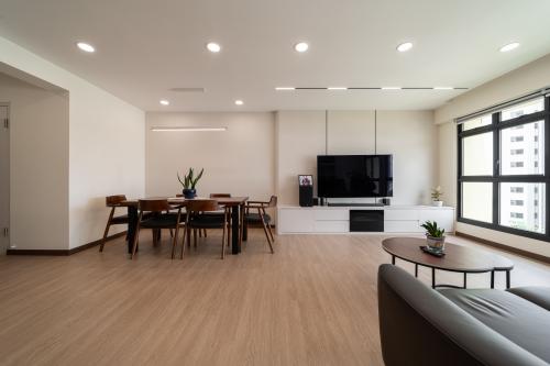 Minimalist Living Room at 951A Tampines St 96