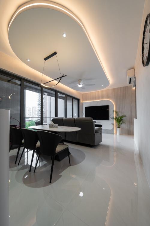 Modern Living Room at 8F Jalan Lempang, Parc Clematis