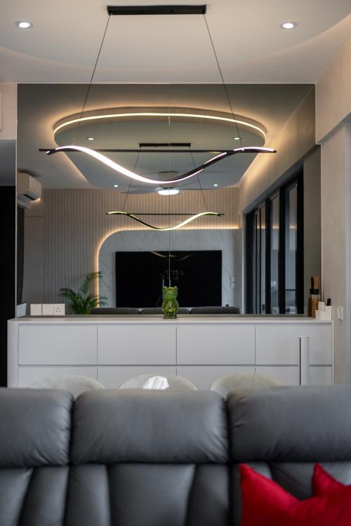 Modern Living Room at 8F Jalan Lempang, Parc Clematis