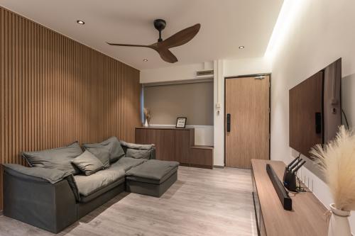 Modern Living Room at 641 Pasir Ris Drive