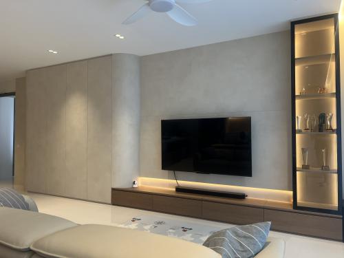 Modern Living Room at Treasure @ Tampines