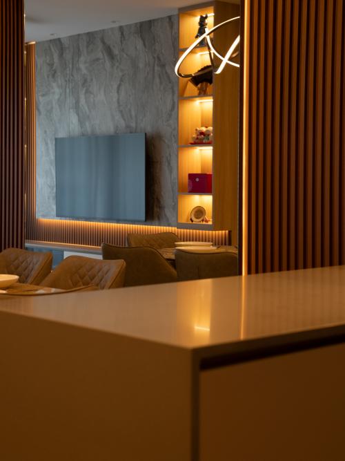 Contemporary Dining Room at Clavon