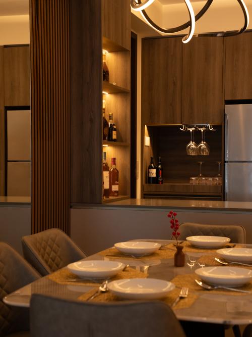 Contemporary Dining Room at Clavon