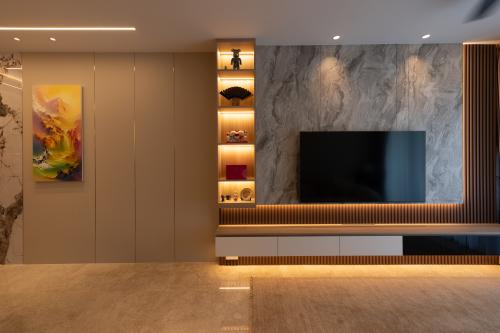 Contemporary Living Room at Clavon