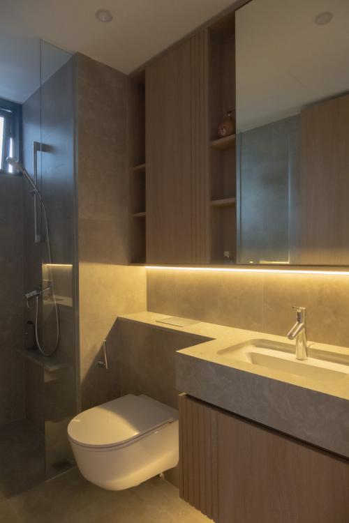 Minimalist Bathroom at Brookvale Drive