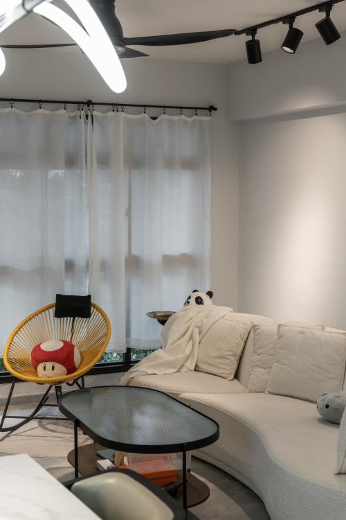 Contemporary Living Room at 182 Bedok North Rd