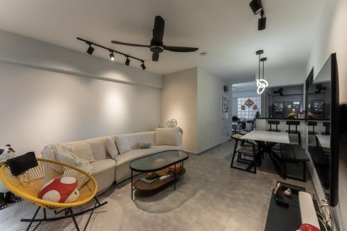 Contemporary Living Room at 182 Bedok North Rd