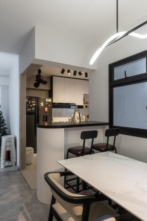 Contemporary Dining Room at 182 Bedok North Rd