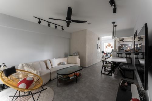 Contemporary Living Room at 182 Bedok North Rd