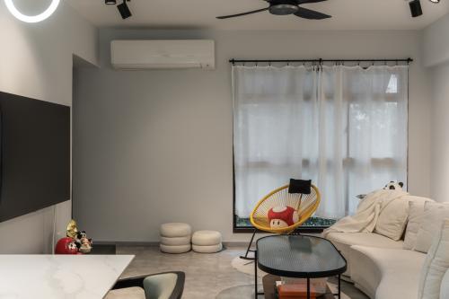 Contemporary Living Room at 182 Bedok North Rd