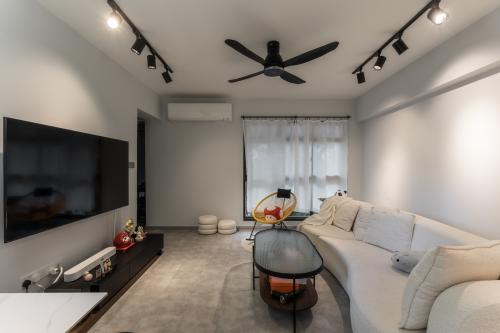 Contemporary Living Room at 182 Bedok North Rd