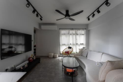 Contemporary Living Room at 182 Bedok North Rd