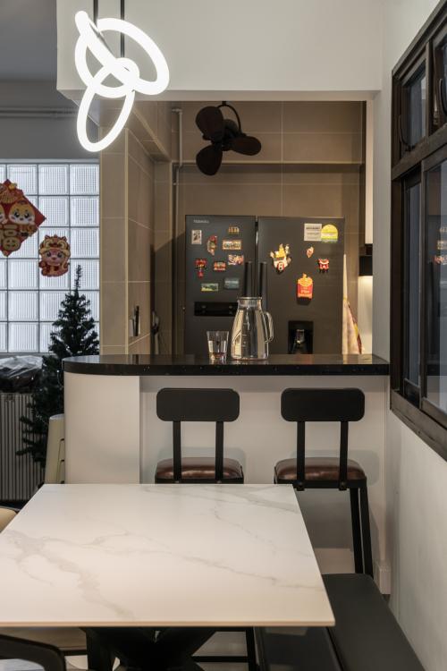Contemporary Dining Room at 182 Bedok North Rd