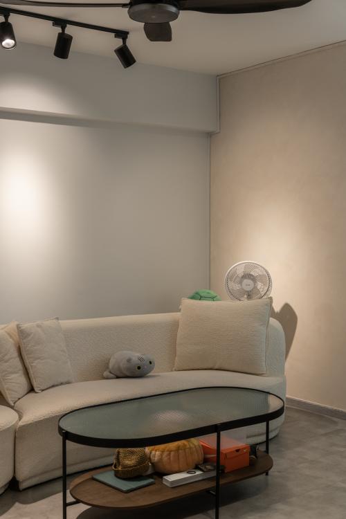 Contemporary Living Room at 182 Bedok North Rd