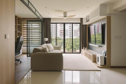 Contemporary Living Room at 120C Tengah Drive