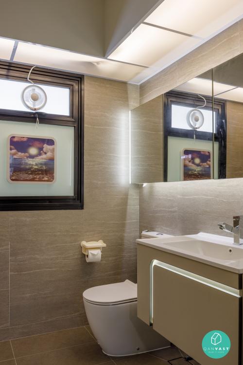 Minimalist Bathroom at 118B Plantation Crescent
