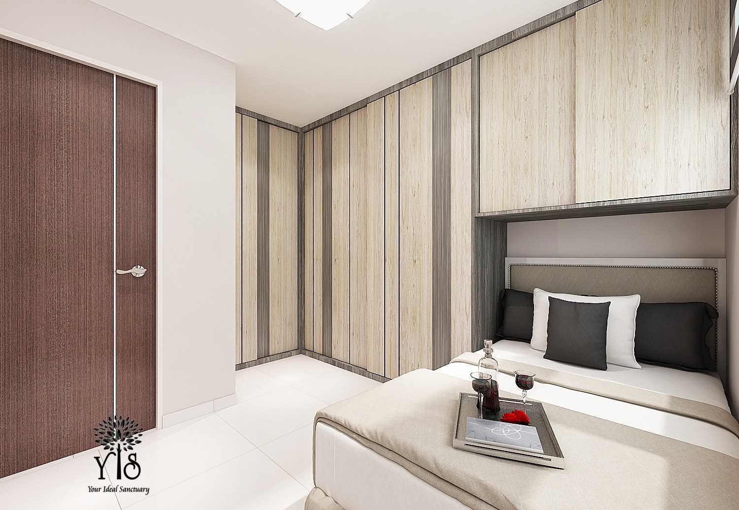 Modern Bedroom with Wardrobe and Sliding Wardrobe