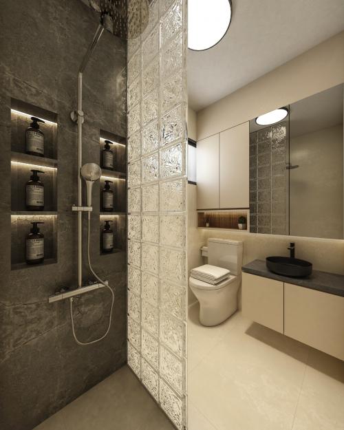 Contemporary Bathroom at Punggol