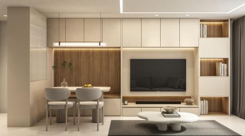 Contemporary Living Room at Punggol
