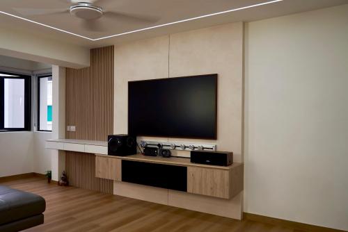 Scandinavian Living Room at 206D Compassvale Lane