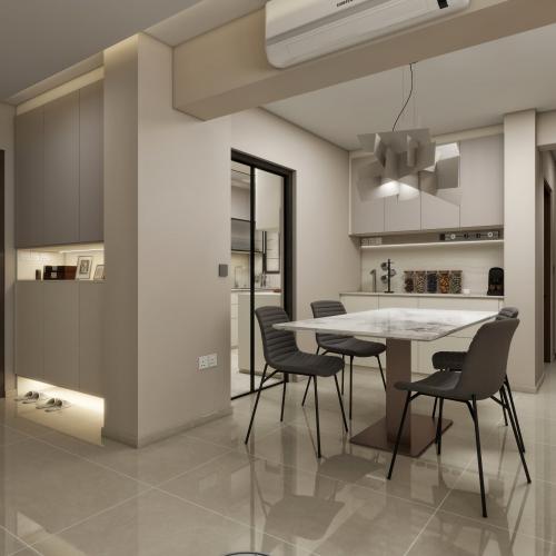 Modern Dining Room at 175 Hougang