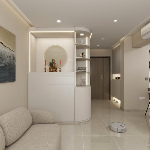 Modern Living Room at 175 Hougang