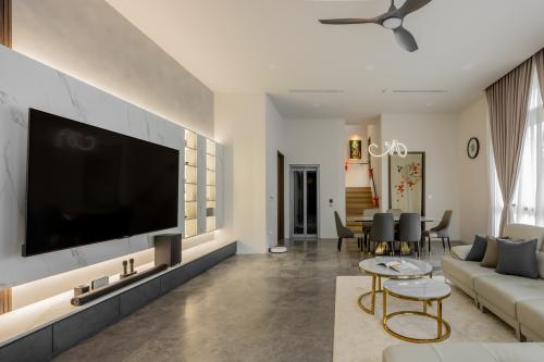 Contemporary Living Room at 31 Lor 1 Parkwood