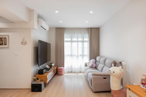 Contemporary Living Room at 225B Tengah Garden Avenue