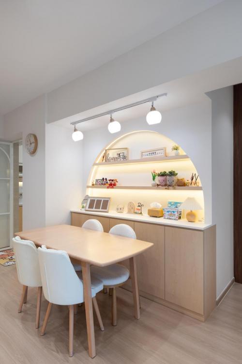 Contemporary Dining Room at 225B Tengah Garden Avenue