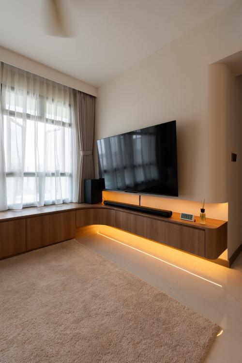 Minimalist Living Room at Parc Glen
